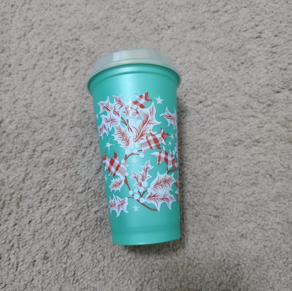 Festive Green Holiday Starbucks To Go Cup